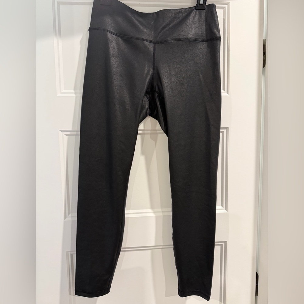 Black Faux Leather Leggings